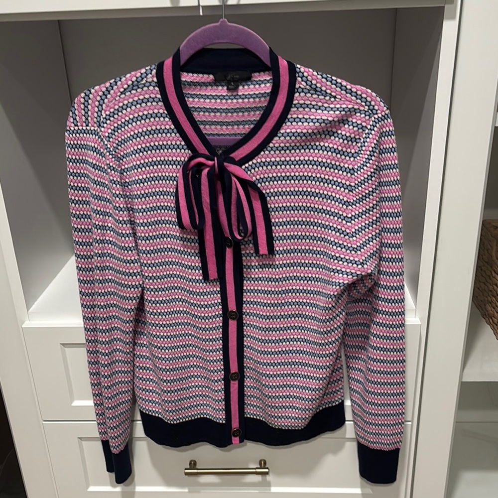 Women's Pink and Black Sweater